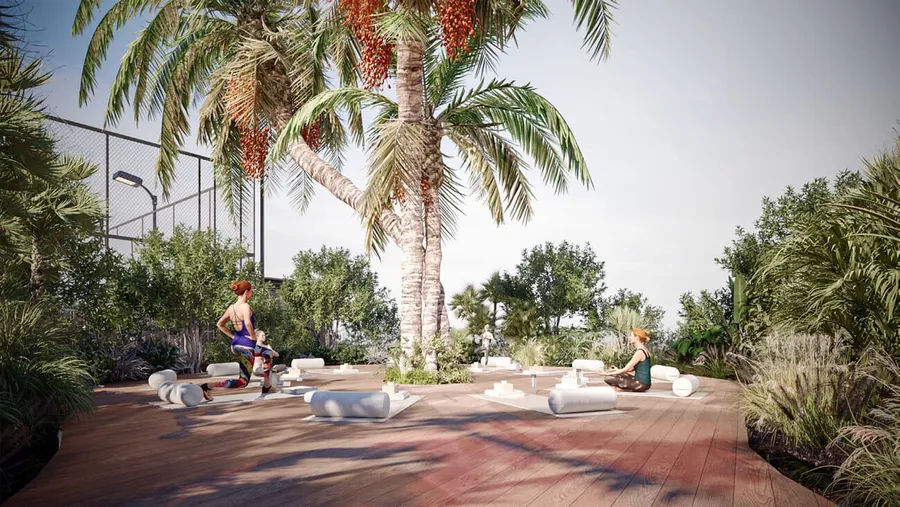 Outdoor Yoga & Meditation Deck at Avana Residences.