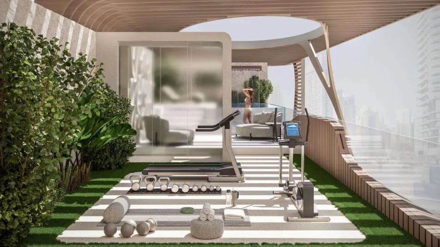 Gym at Sky Harmony.