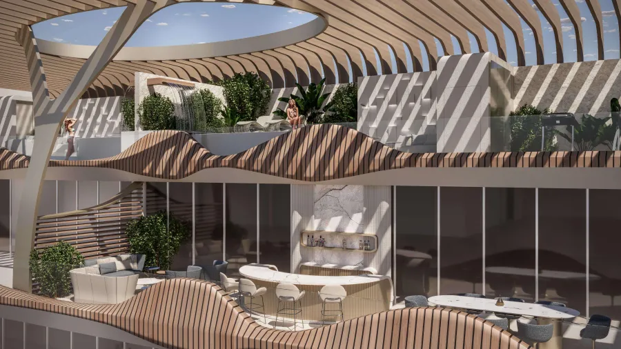 Dining Outlets & Moctail Bar at Sky Harmony.