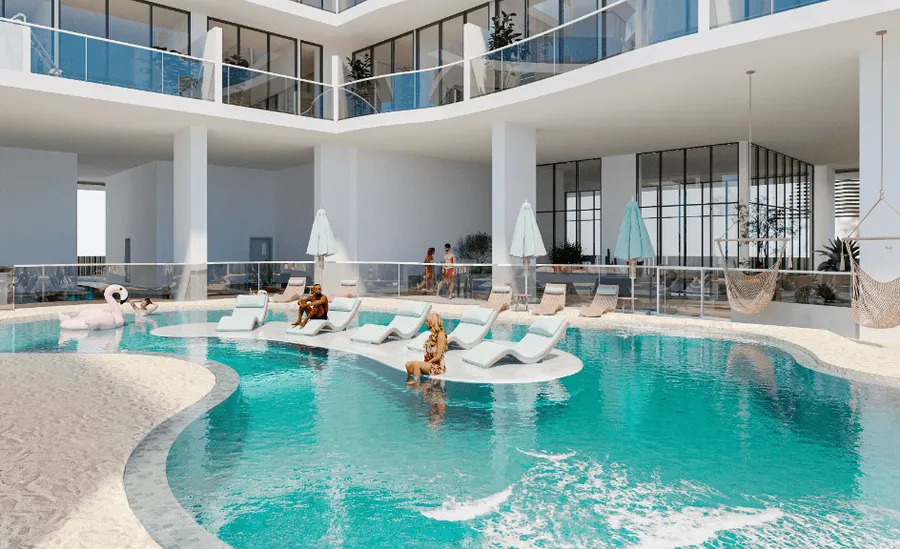 Swimming Pool at Lucky Oasis Residence.