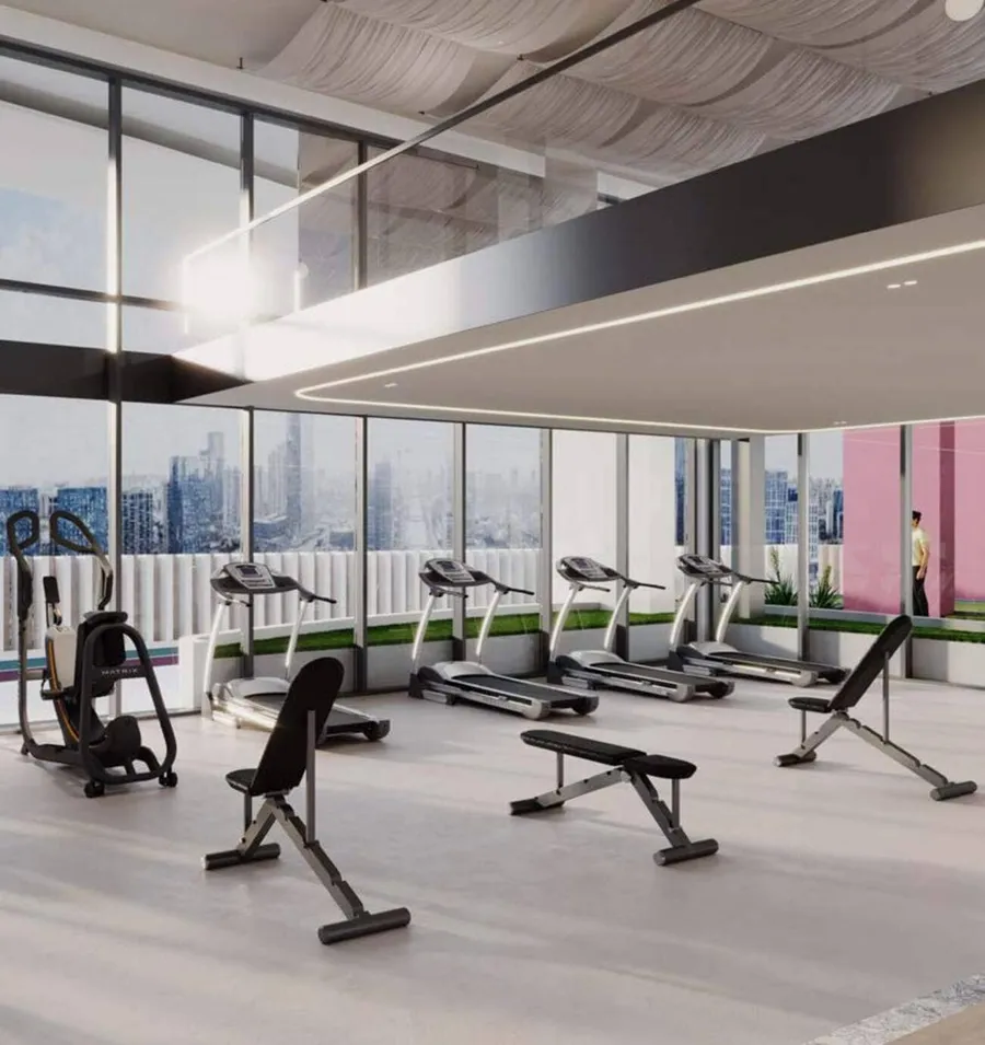 Gym at Lucky Oasis Residence.