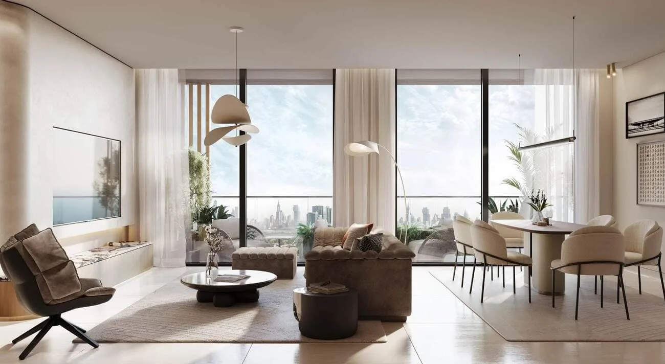 Interior render at La Vue by MAAIA.