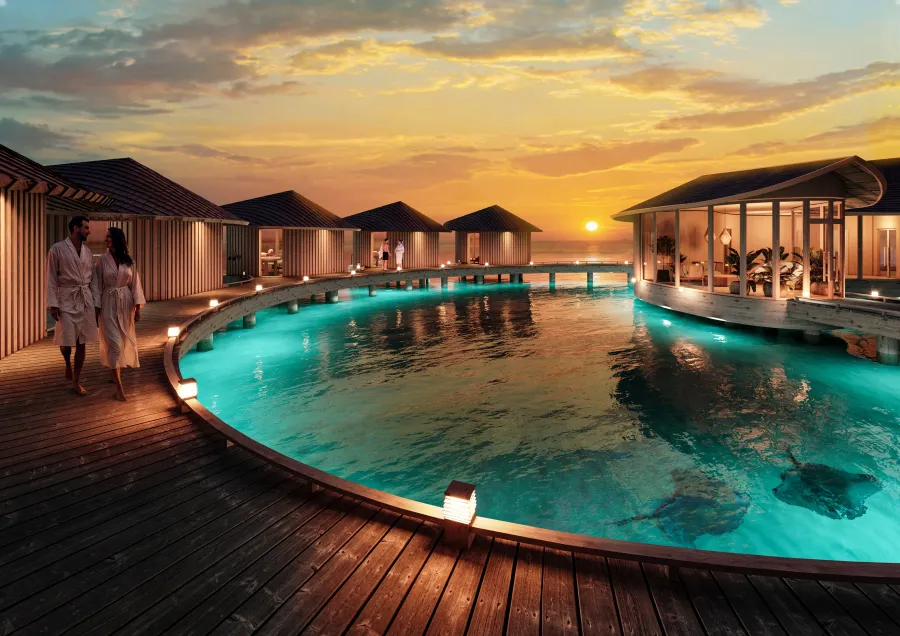 Ocean Spa Complex at Radisson Resort Maldives.