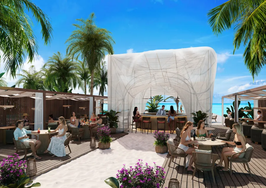 Restaurant & Bar at Radisson Resort Maldives.