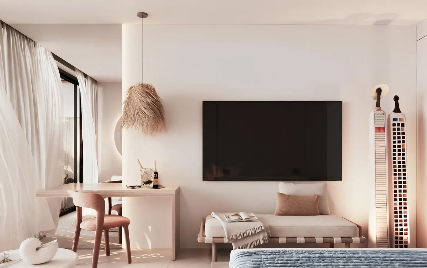 Interior render at Radisson Resort Maldives.