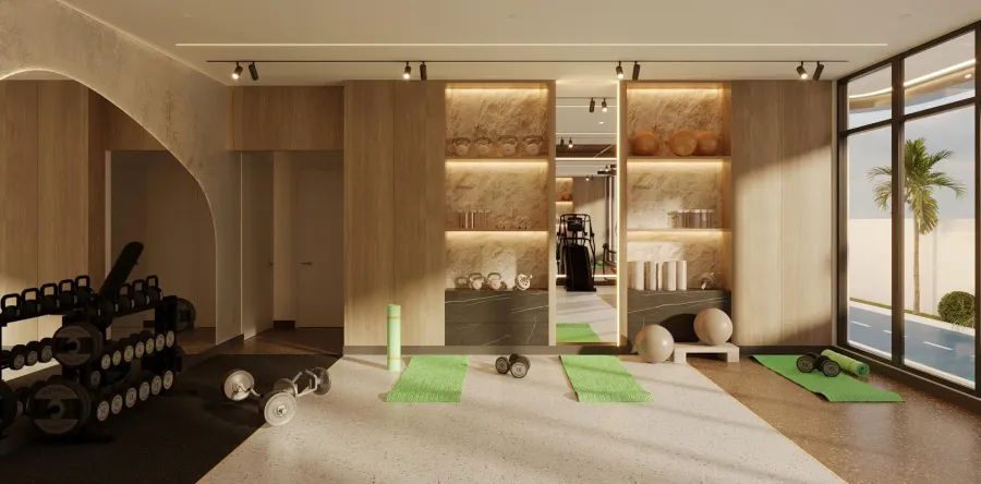 Fully Equipped Gymnasium at Vivida Residences.