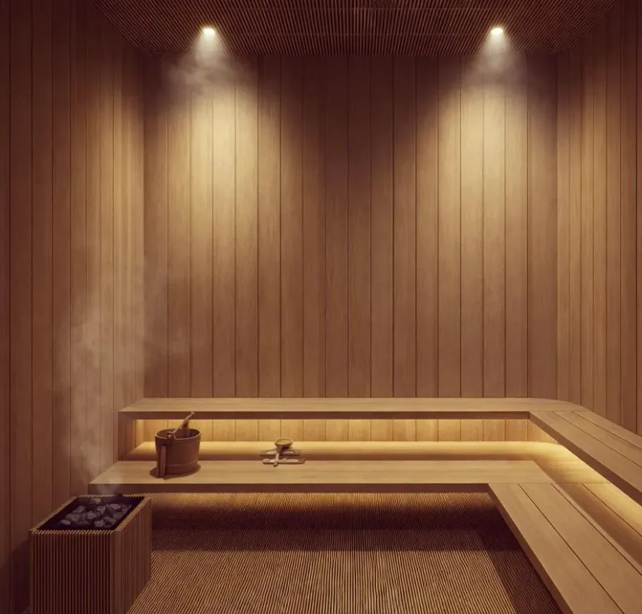 Steam and Sauna Rooms at Vivida Residences.