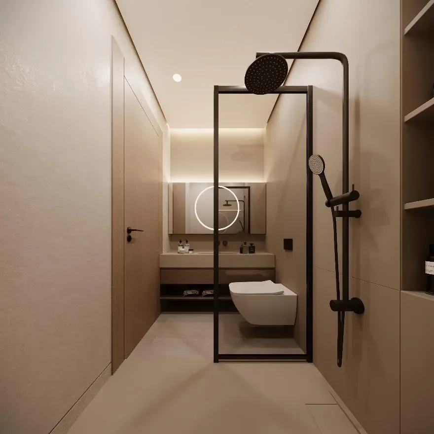 Interior render at Celestara Residences.