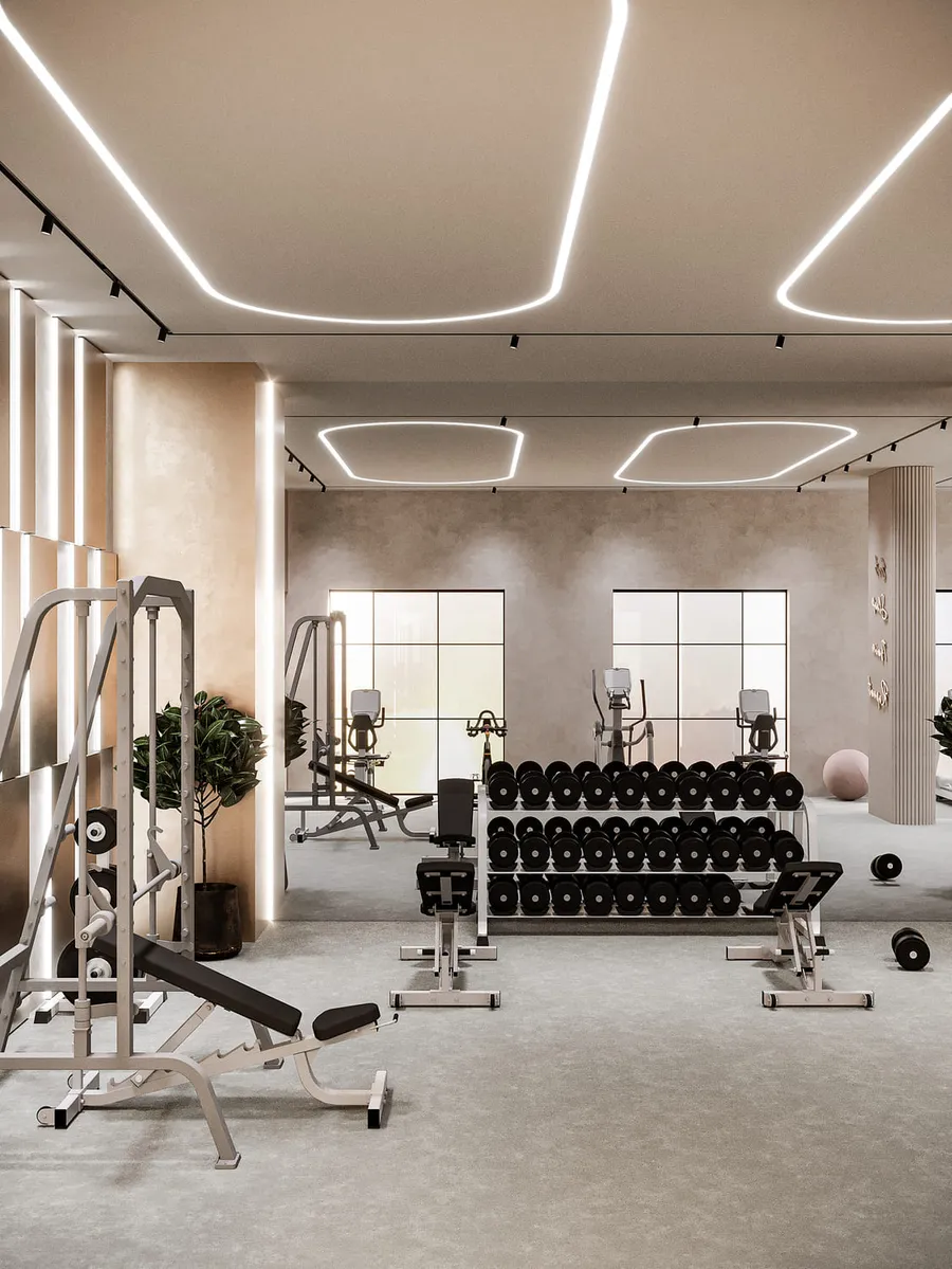 Fully Equipped Gym at JW Marriott Residences and Resort.