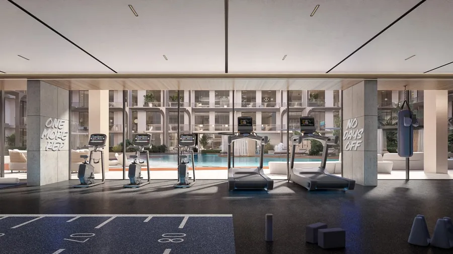 State-Of-Art Fitness Area at One Beverly.
