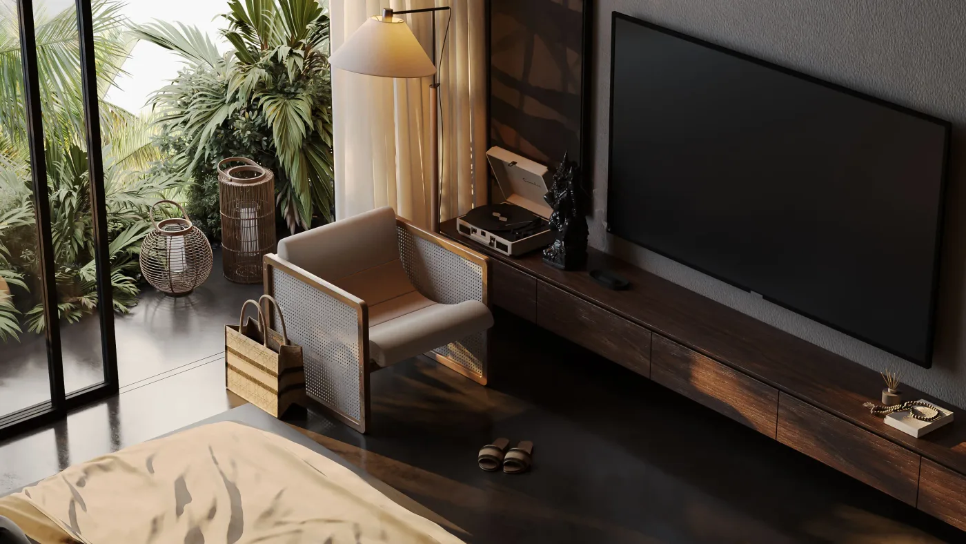 Interior render at Royal Oasis Black Edition (77-Year Leasehold).