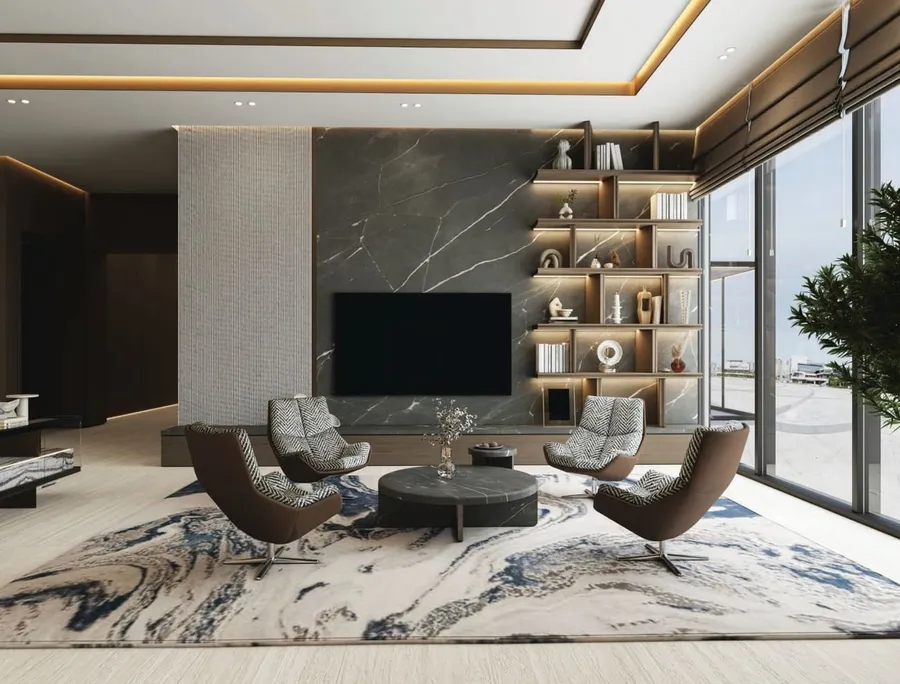 Relaxing Lounge Area at Marriott Residences Sheikh Zayed Road.