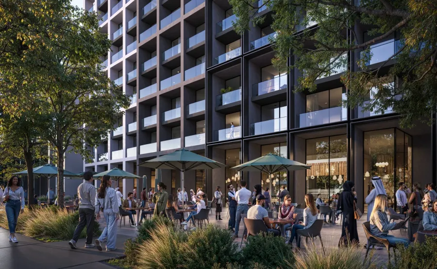 Boulevard with Shopping & Dining at Jenna 1.