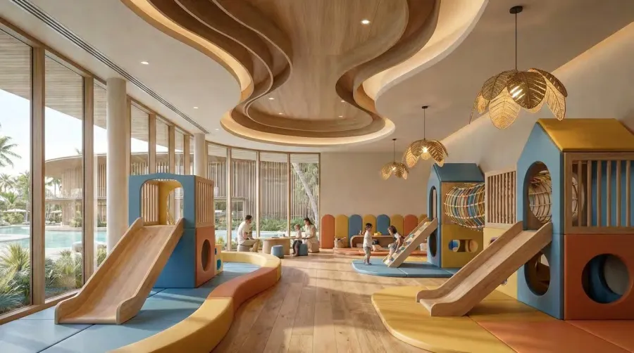 Kids Play Room at Lunaya Terraces.