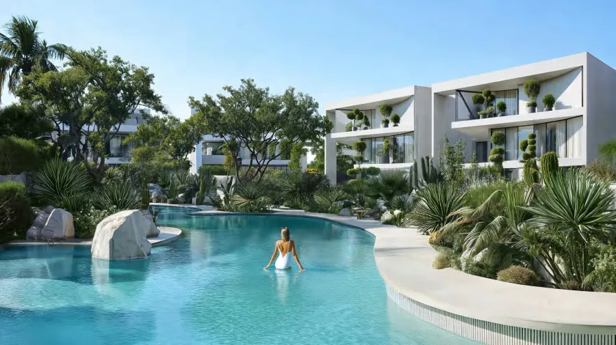 Swimming Pool at Lunaya Terraces.
