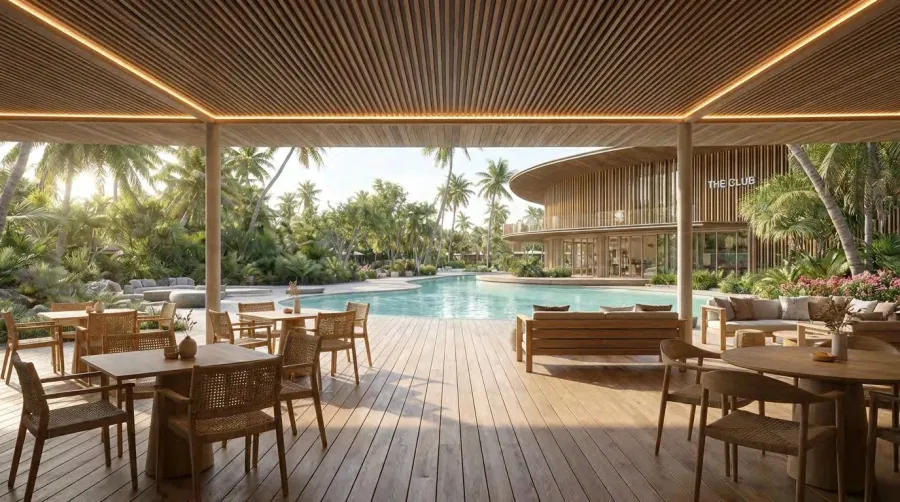 Dining Space at Lunaya Terraces.