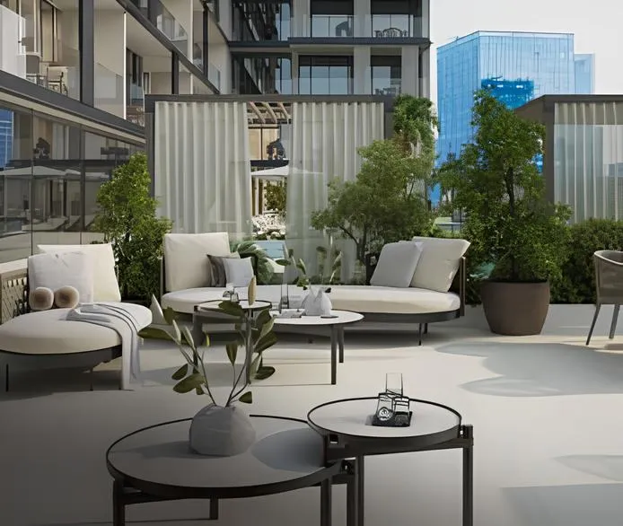 Social Courtyard at Belle Vie.