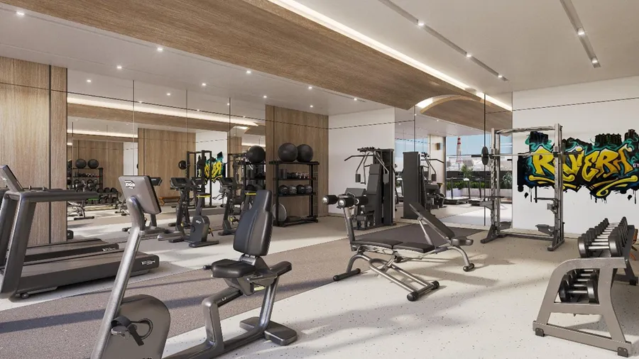 Fully Equipped Gym at Riviera Lodge.