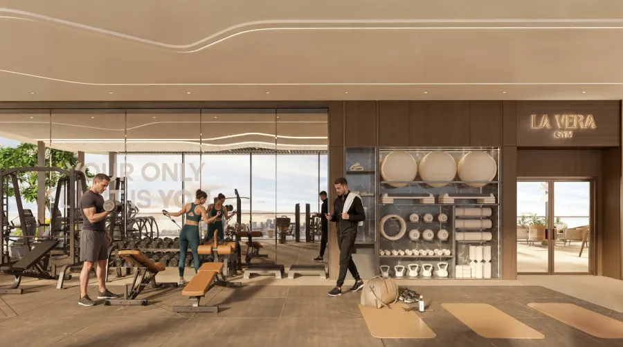 Fully Equipped Gym at La Vera Creek.