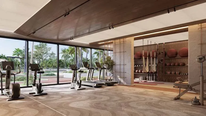 Gym at Mirari Lagoon by Zoya.