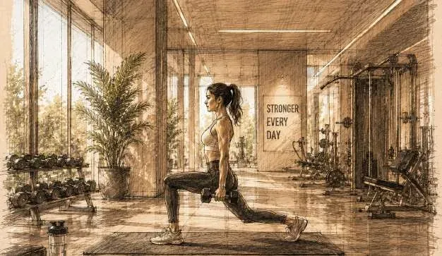 Gym at Platinum Heights.