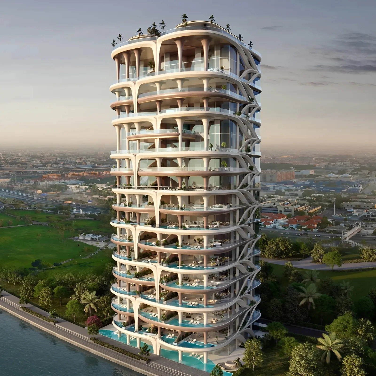 Casa AHS, Dubai Water Canal · render 1