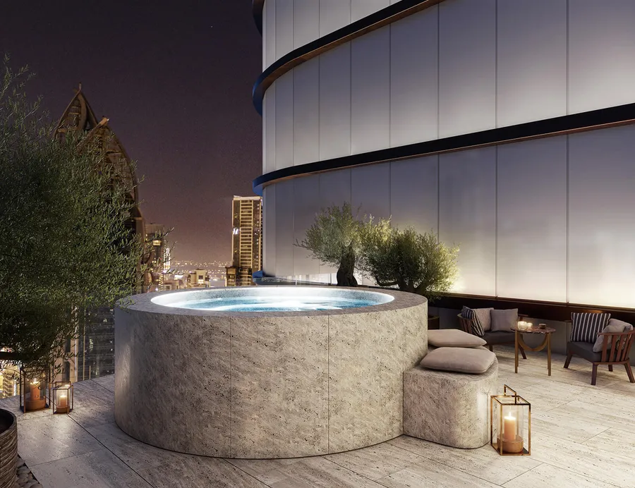 Sauna & Steam, Ice Bath, Treatment Room at Mr. C Residences Downtown.