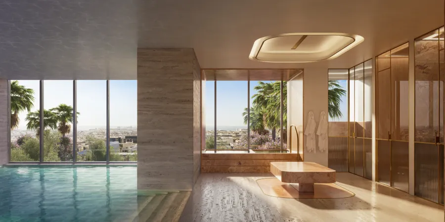 Indoor Pool & Spa at Mr. C Residences Downtown.
