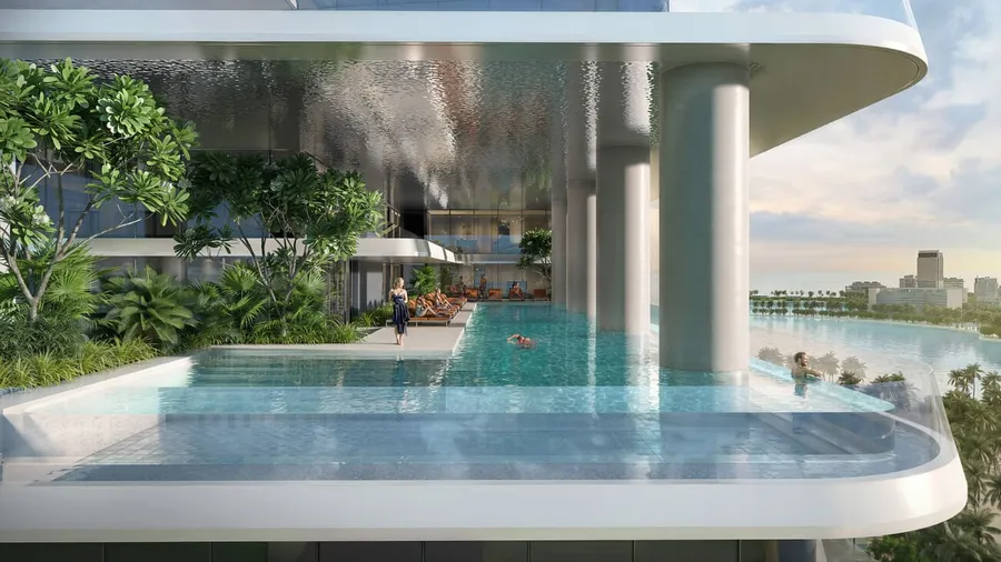 Sea View Infinity Pool at W Hotels and Residences Al Marjan.