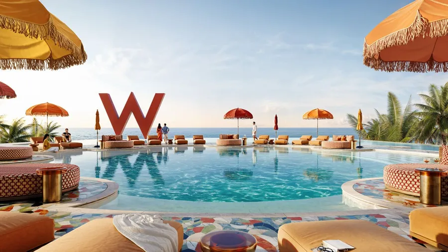 Adults Pool at W Hotels and Residences Al Marjan.