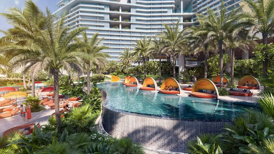 Infinity Pool at W Hotels and Residences Al Marjan.