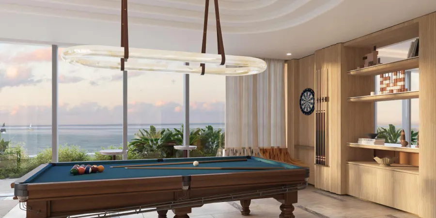 Games Room at Nasim Al Bahr Residences.