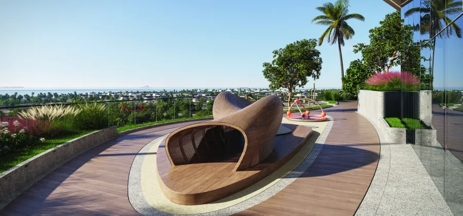 Kids' Outdoor Play Area at Il Vento.