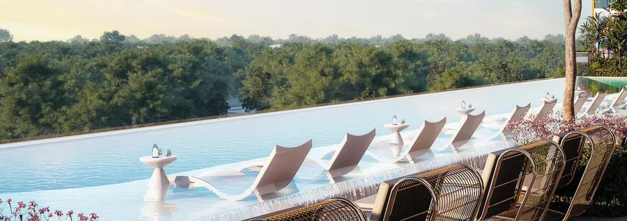 Infinity Pool at Mansory Residences by Amaal.
