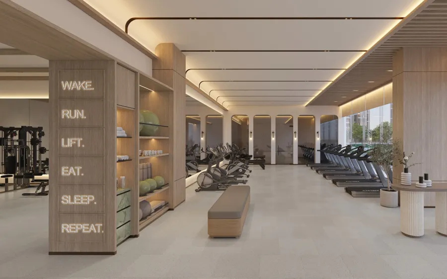 Gym at Expo Valley Views - Ghadeer.
