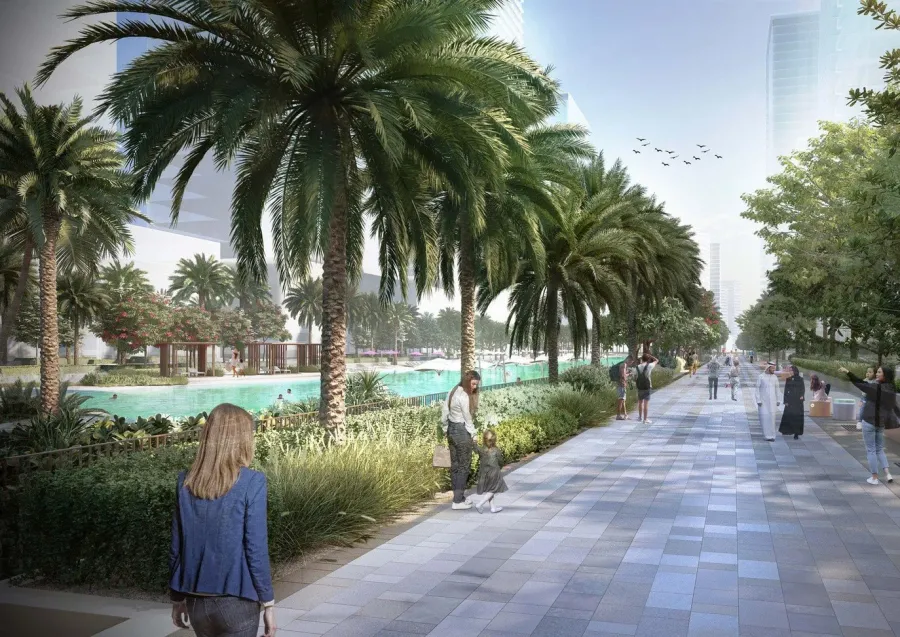 Tranquil Walking Trails at Ayaan Heights 1.