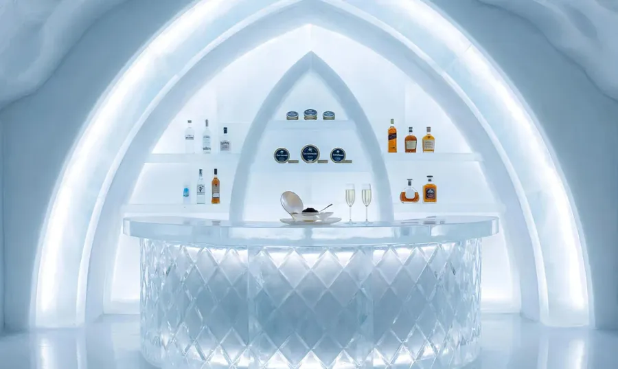 Ice Caviar Lounge at Ice Beach.