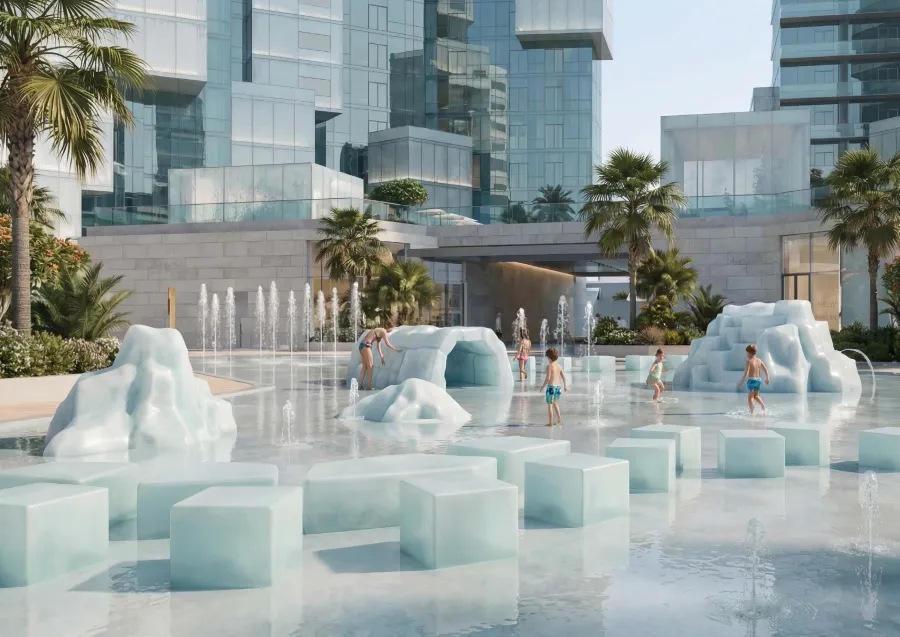 Splash Area at Ice Beach.