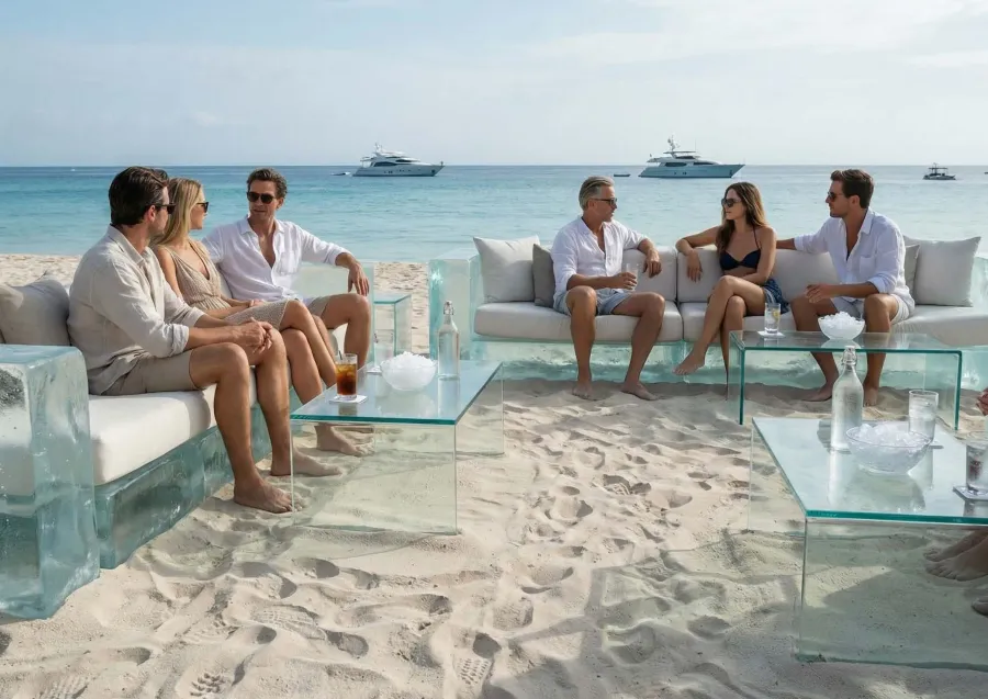 Sitting Area at Ice Beach.